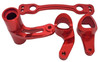 NHX RC Aluminum Steering Bell Crank Set Black for 1/8 Kraton / Senton / Typhon / Talion -Red