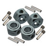 GPM Racing Aluminum 6061-T6 Hex Adapter (12mmx8mm) Grey for Losi 1/8 LMT