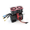 GPM Alum 7075-T6 Motor Heatsink w/ Dual Cooling Fan & Adjustable Mount Orange for 1/5 Kraton 8S
