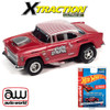 Auto World Hot Wheels Candy Striper X-traction 1955 Chevy Bel Air HO Slot Car