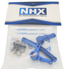 NHX RC Aluminum Steering Bellcrank Set for 1/10 Redcat Blackout XTE / XBE / SC -Blue