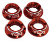 NHX RC Aluminum Transmitter Switch Nuts for Futaba JR/frsky -Red