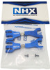 NHX RC Aluminum F/R Adjustable Upper Suspension Arms for 1/10 Redcat Blackout XTE / XBE / SC -Blue