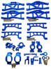 NHX RC Alum F/R Up/Low Arms Knuckle Spindle Steering 15pc for Traxxas Maxx -Blue