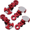 NHX RC Aluminum Magnetic Stealth Invisible Body Post Mounts for 1/10 RC Car (4) -Red