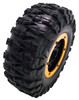 NHX RC P2 2.2" Air Crawler Tires w/ Black Beadlock Wheel / Yellow Ring (4) for TRX-4 SCX10