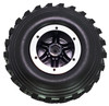 NHX RC P4 2.2" Air Tall Crawler Tires w/ Beadlock Wheel (4) for TRX-4 SCX10	-Black/Silver