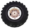 NHX RC P4 2.2" Air Tall Crawler Tires w/ Beadlock Wheel (4) for TRX-4 SCX10	-White/Silver