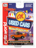 Auto World Thunderjet Ok Used Cars 1970 Plymouth Barracuda Gran Coupe Orange HO Slot Car