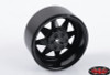 RC4WD Z-W0190 6 Lug Wagon 2.2" Steel Stamped Beadlock Wheels Black (4)