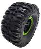 NHX RC P3 2.2" Air Wide Tall Crawler Tires w/ Beadlock Wheel (4) for TRX-4 SCX10	-Black/Green