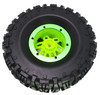 NHX RC P3 2.2" Air Wide Tall Crawler Tires w/ Beadlock Wheel (4) for TRX-4 SCX10	-Green