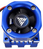 NHX RC 1/8 Colorful LED Aluminum Heatsink High Speed Cooling Motor Fan -Blue