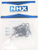 NHX RC 1/8 Curved Body Clips -10pc -Black
