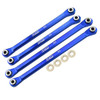 GPM Aluminum 7075-T6 Front & Rear Lower Chassis Links Parts Blue for Axial Capra