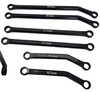 NHX RC High Clearance Aluminum Crawler Wheelbase Links Set for SCX24 C10 / Deadbolt : Black