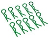 NHX RC Body Clips for 1/8 1/6 SCX6 Scale 10pc -Green