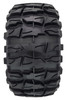 NHX RC P5 2.2" Air Wide Crawler Tires w/ Beadlock Wheel (4) for TRX-4 SCX10 -Black/Green