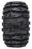 NHX RC P5 2.2" Air Wide Crawler Tires w/ Beadlock Wheel (4) for TRX-4 SCX10 -Black/Red