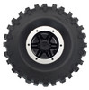 NHX RC P5 2.2" Air Wide Crawler Tires w/ Beadlock Wheel (4) for TRX-4 SCX10 -Black/White