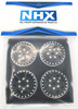 NHX RC 1.0" Aluminum Beadlock Crawler Wheels Rims Black 4pcs: Axial SCX24
