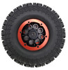 NHX RC P2 1.9" Air Crawler Soft Tires w/ Beadlock Wheel (4) for TRX-4 SCX10 -Black/Red