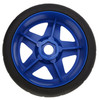 NHX RC 1/8 On Road Touring Car Tires with Blue 17mm Hex 5-Spoke Rims (4) - Hobao GTLE / GTSE / VTE