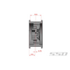 SSD RC SSD00458 1.0" Aluminum / Brass D Hole Beadlock Wheels Silver (2)