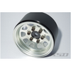 SSD RC SSD00486 Aluminum 1.55" Steel D Hole Beadlock Wheels Silver (2)