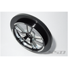 SSD RC SSD00533 2.2" / 2.7" Aluminum V Spoke Narrow Drag Front Wheels Black (2)