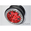 SSD RC SSD00553 Aluminum 2.9" Boxer Beadlock Wheels Red (2)