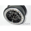 SSD RC SSD00555 Aluminum 2.9" Boxer Beadlock Wheels Black (2)