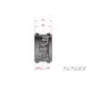 SSD RC SSD00555 Aluminum 2.9" Boxer Beadlock Wheels Black (2)