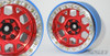 SSD RC SSD00565 Aluminum 2.2" Boxer PL Beadlock Wheels Red (2)