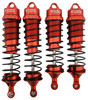 NHX RC Adjustable Front Rear Shocks Damper for 1/8 Kraton Outcast Typhon - Red