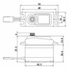 Savox SA1258TGP Standard Size Coreless Digital Servo w/ Soft Start .08/166 @ 6V