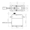 Savox SW1212SGP - WP High Torque HV Coreless Digital Servo 0.14 sec / 638oz @ 7.4V