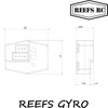 Reef's RC REEFS142  Aluminum Drift Gyro Black for 1/10 & Mini Drift RC Cars