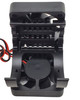 NHX RC 1/8 Side Mount Alum Heatsink with Twin 40mm Cooling Fans -Black