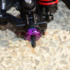 GPM Aluminum Hex Adapters 7mm Thick Black for Traxxas Ford GT 4-Tec 2.0 / 3.0
