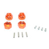 GPM Aluminum Hex Adapters 7mm Thick Orange for Traxxas Ford GT 4-Tec 2.0 / 3.0
