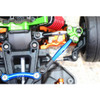 GPM Alum Front Tie Rods w/Stabilizer for C Hub Blue for Ford GT 4-Tec 2.0/3.0