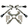 GPM Alum Rear Tie Rods w/Stabilizer Car Tie Rods Silver for Ford GT 4-Tec 2.0/3.0
