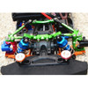 GPM Alum F/R Lower Arms / F/R Knuckle Arms/Front C Hubs Orange for Ford GT 4-Tec 2.0