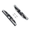 GPM Alum Chassis Nerf Bars (Silver Inlay Version) Black for Traxxas Hoss 4X4 VXL