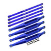 GPM Racing Aluminum 7075-T6 Upper & Lower Link Bar Set Blue for 1/8 LMT