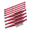 GPM Racing Aluminum 7075-T6 Upper & Lower Link Bar Set Red for 1/8 LMT