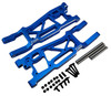 NHX RC Aluminum Front Suspension Arms (2) for 1/8 Traxxas Sledge -Blue