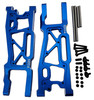 NHX RC Aluminum Front Suspension Arms (2) for 1/8 Traxxas Sledge -Blue