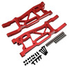 NHX RC Aluminum Front Suspension Arms (2) for 1/8 Traxxas Sledge -Red